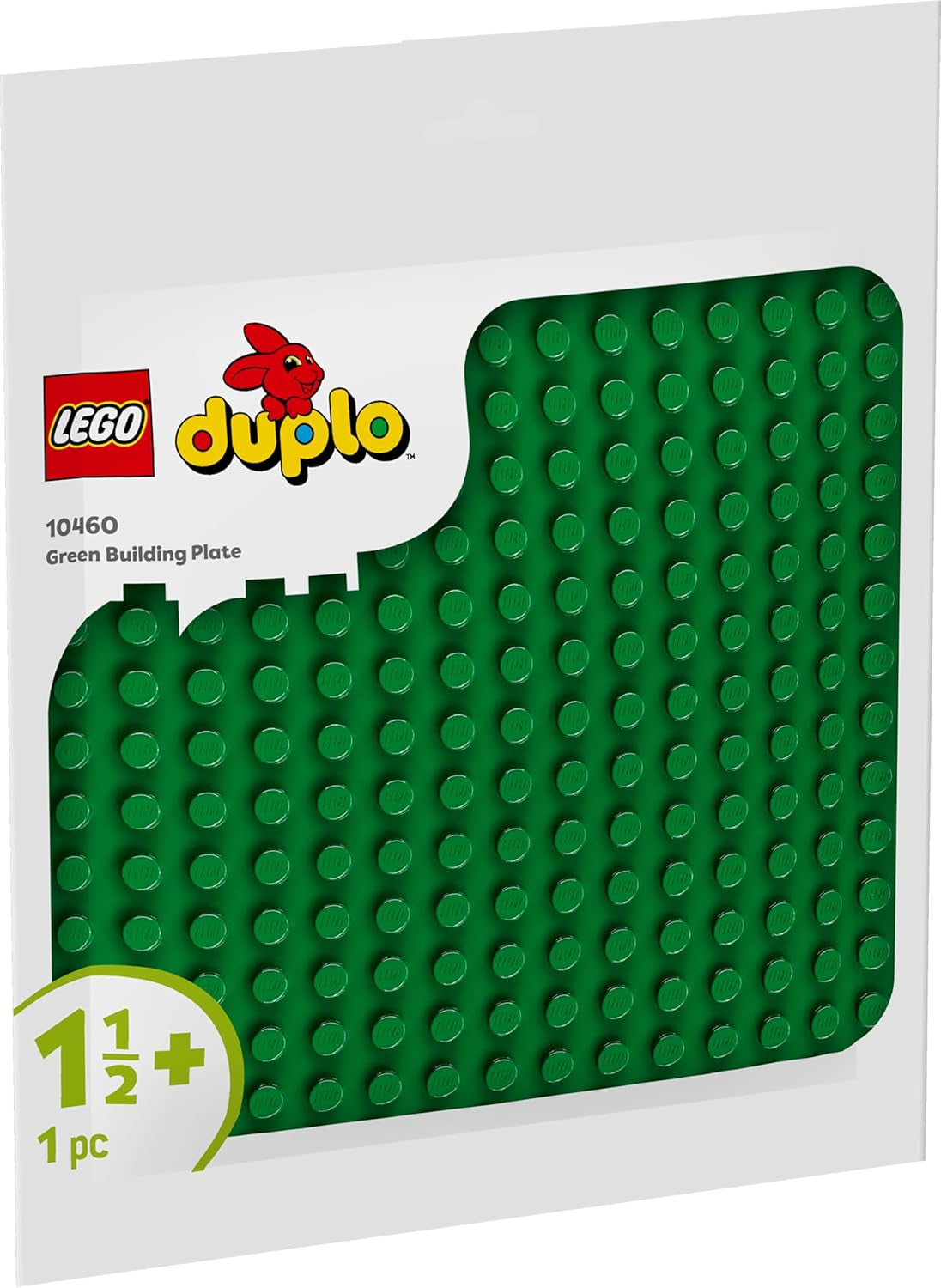 LEGO DUPLO Bauplatte in Grün, Bauspielzeug Für Kleinkinder Ab 18 Monaten, Zum Ausstellen Von Modellen, Lässt Vorschulkinder Kreativ Bauen Und Fantasievoll Spielen, Lernspielzeug 10460