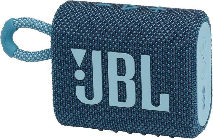 Difuzor Bluetooth mic JBL GO 3 - Alb - Difuzor portabil, rezistent la apă, pentru deplasări - Timp de redare de până la 5 ore cu o singură încărcare a bateriei