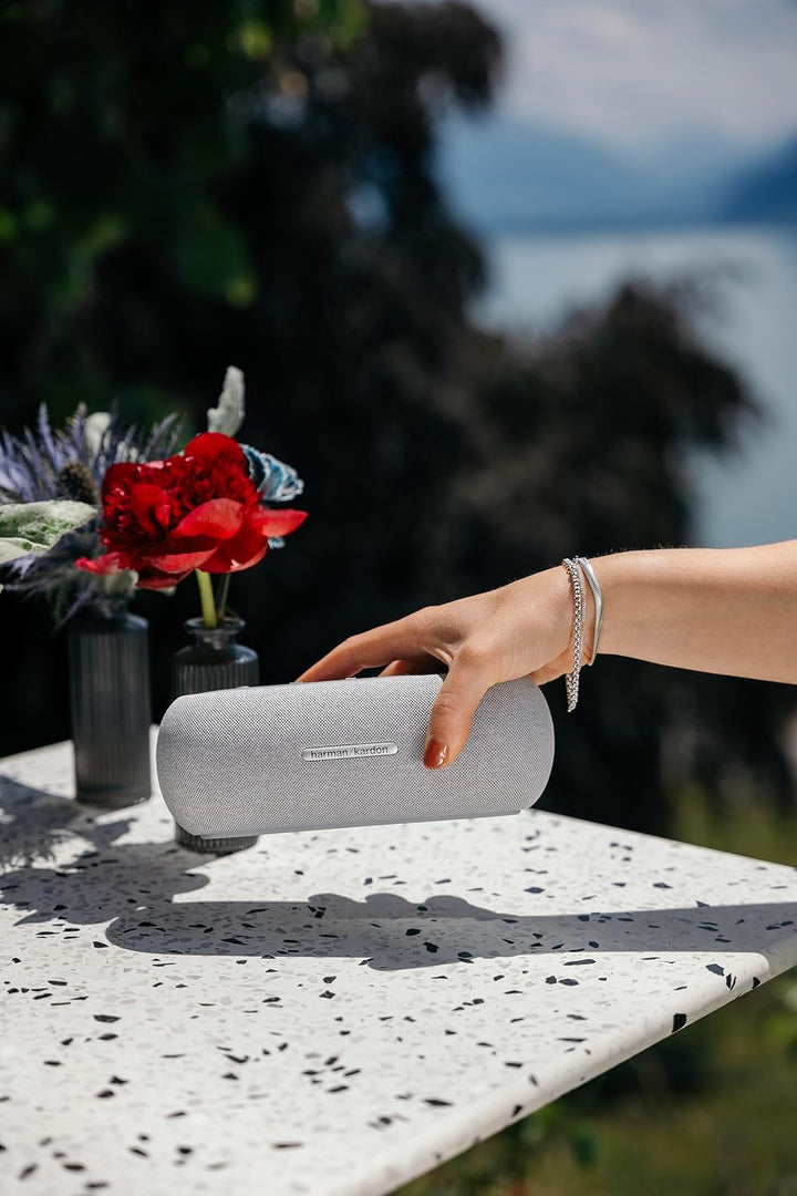 Difuzor Bluetooth Harman Kardon Luna în gri - Difuzor Bluetooth portabil, rezistent la apă - Autonomie de până la 12 ore