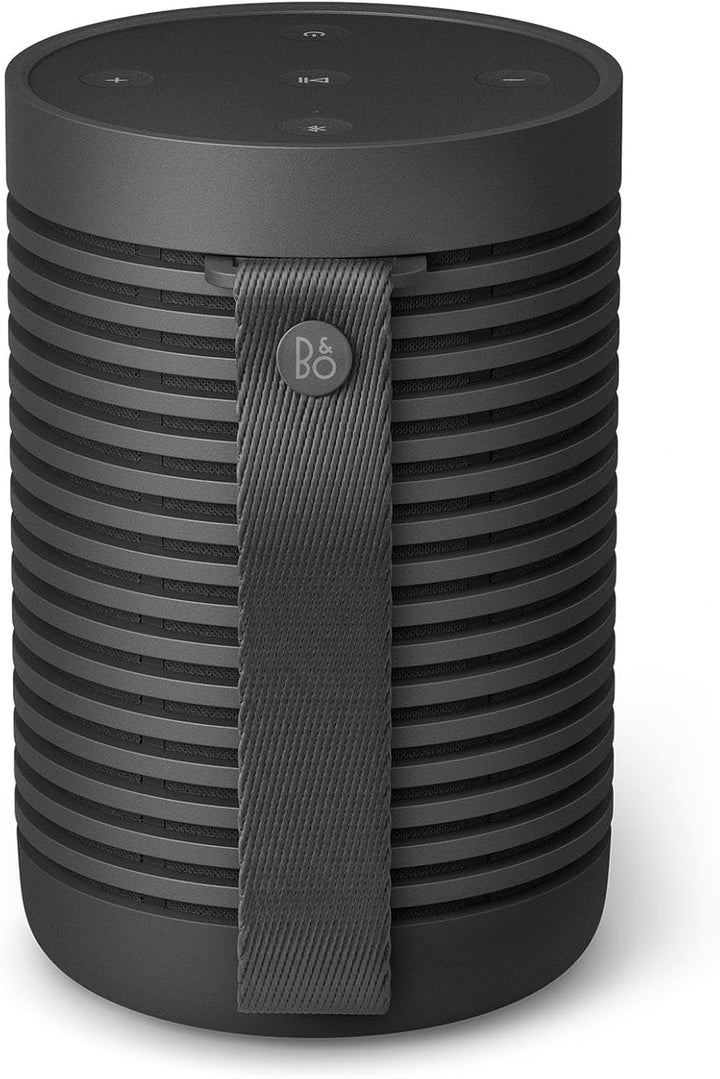 Bang & Olufsen Beosound Explore - Bluetooth portabil fără fir pentru exterior, casă și călătorie, baterie cu autonomie de 27 de ore, difuzor rezistent la apă 360° + cablu de încărcare USB-C - negru antracit