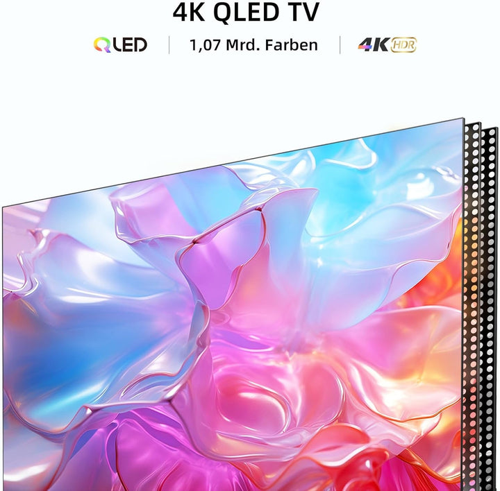CHIQ 50 Zoll UHD 4K Smart TV, QLED HDR10, Google Assistant, Chromecast Built-In, Netflix, Wifi, Dolby Audio, Bluetooth 5.0