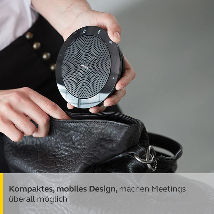 Boxă Jabra Speak 510 - Boxă Bluetooth portabilă, boxă pentru conferințe - Se conectează la laptopuri, smartphone-uri și tablete - Conector USB, negru