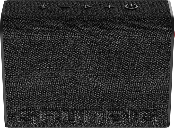 GRUNDIG Solo 2 Difuzor Bluetooth, 4,3 W RMS, Bluetooth V5.3, Raza de acțiune de până la 30 m, Autonomie de până la 18+ ore, Funcție Powerbank, Funcție mâini libere, Carcasă rezistentă la stropire, Negru