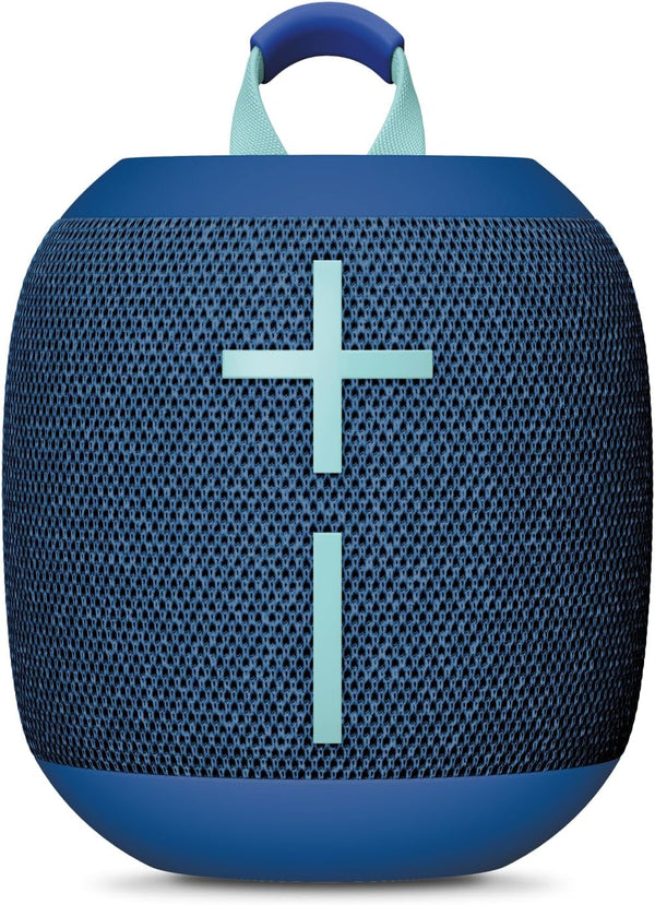 Ultimate Ears Wonderboom 4 - Difuzor Bluetooth portabil, rezistent la apă, cu sunet bogat și profund la 360 de grade, rezistent la praf, difuzor plutitor cu o rază de acțiune de 40 m - albastru