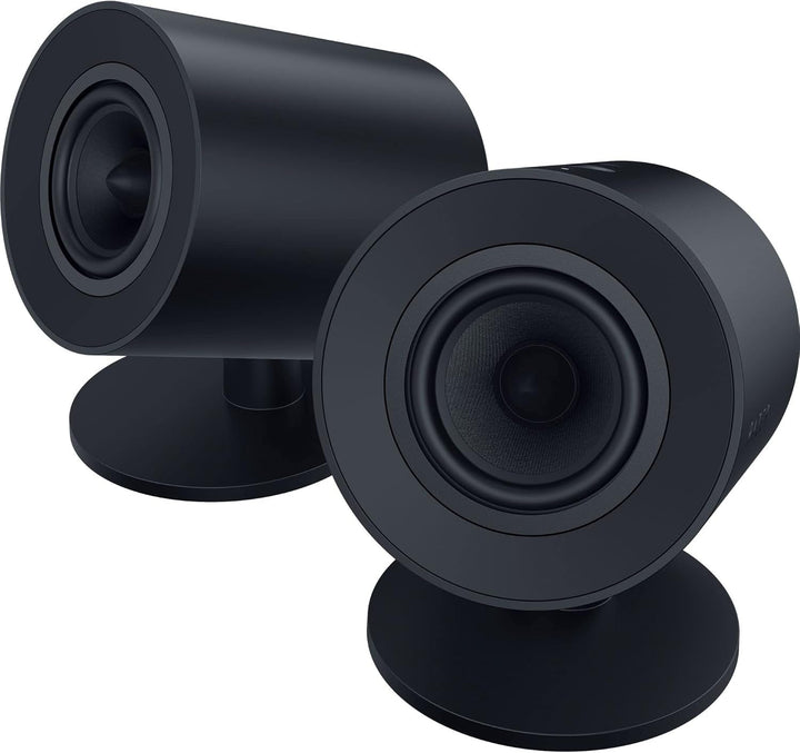 Razer Nommo V2 Pro - Difuzor de jocuri full-range 2.1 pentru PC cu subwoofer wireless (driver full-range de 3 inch cu prize de fază din aluminiu, subwoofer cu focalizare în jos) Negru