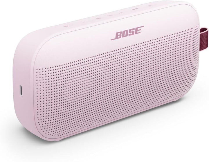 Difuzor Bluetooth portabil Bose Soundlink Flex (Gen. 2), difuzor portabil pentru exterior cu sunet natural, durată de viață a bateriei de până la 12 ani, rezistent la praf și la apă, roz blush - ediție limitată