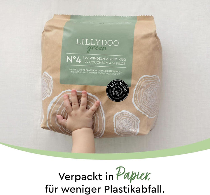 LILLYDOO Green Umweltschonende Windeln, Größe 7 (15+ Kg), Monatsbox (105 Windeln)