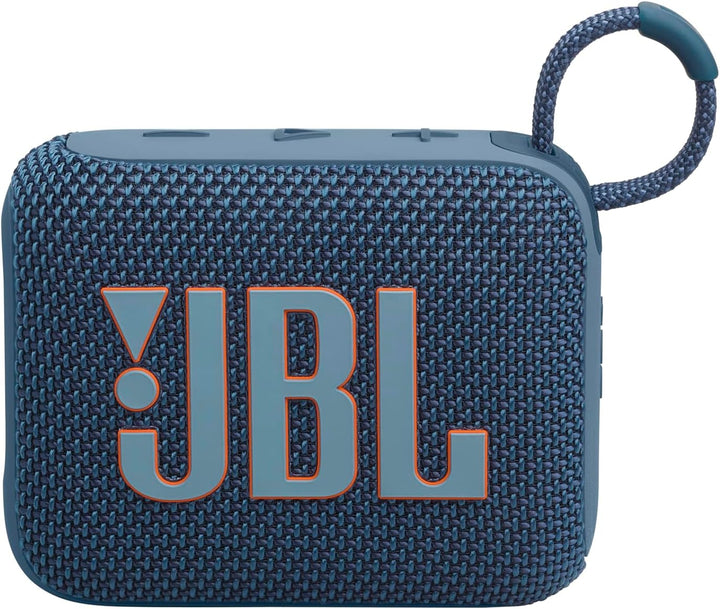 JBL Go 4 - Albastru - Boxă portabilă Bluetooth cu sunet JBL Pro, bas profund și funcție Playtime Boost - rezistentă la apă și praf - 7 ore de funcționare