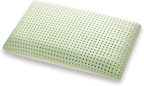 Pernă ortopedică de susținere a gâtului - Aloe organică - Pernă viscoelastică Aloe Vera 14 cm înălțime 100% bumbac acoperire Visco pernă - Pernă cu spumă de memorie - Made in Italy