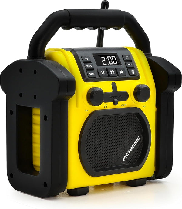 Metronic 477217 Radio de șantier Bluetooth Portabil FM Rezistent la șocuri / Muzică Putere totală 30 W Radio Port Usb