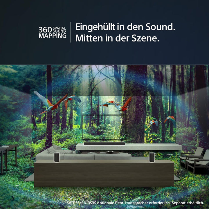 Sony HT-A3000 3.1 Ch Dolby Atmos Soundbar Für TV, Mit Eingebautem Subwoofer, 360 Spatial Sound Mapping , Funktioniert Mit Alexa Und Google Assistant