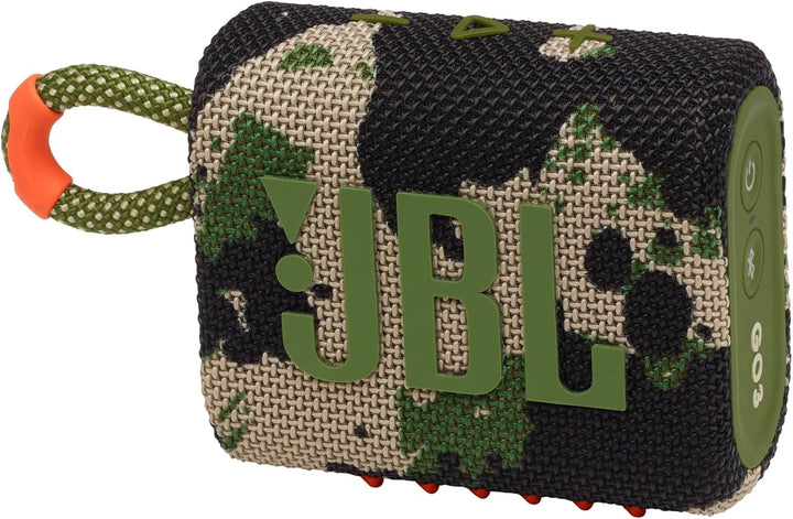 Difuzor Bluetooth mic JBL GO 3 - Alb - Difuzor portabil, rezistent la apă, pentru deplasări - Timp de redare de până la 5 ore cu o singură încărcare a bateriei