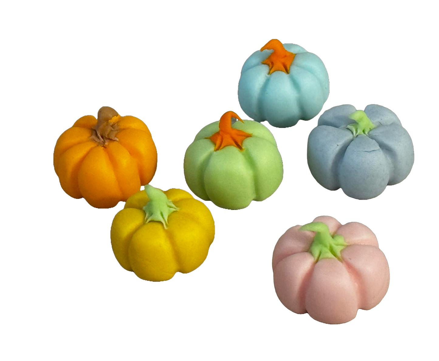 Set of 6 edible sugar paste decorations, Bostani