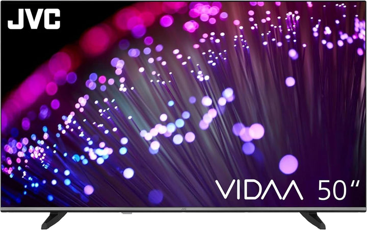 JVC Fernseher 50 Zoll Smart TV VIDAA LT-50VD3555 4K Fernseher UHD, HDR TV Mit Dolby Vision Und Integriertem Triple-Tuner, LED TV Schwarz