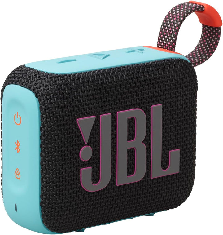 JBL Go 4 - Albastru - Boxă portabilă Bluetooth cu sunet JBL Pro, bas profund și funcție Playtime Boost - rezistentă la apă și praf - 7 ore de funcționare