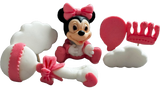 Set 6 decoratiuni comestibile din zahar, Minnie Mouse - Naty Shop 