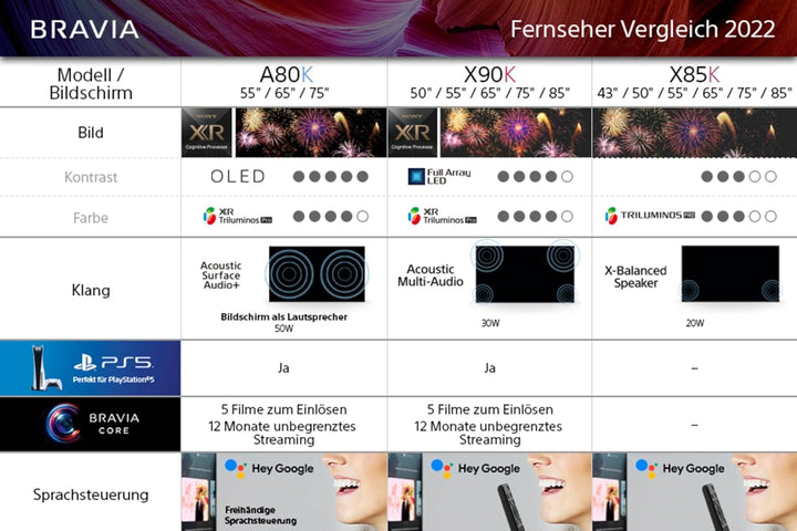 Sony BRAVIA XR, XR-50X90S, 50 Zoll Fernseher, Full Array LED, 4K HDR 120Hz, Google TV, Smart TV, Works with Alexa, Mit Exklusiven Ps5-Features, HDMI 2.1, Gaming-Menü Mit ALLM + VRR, 24 + 12M Garantie