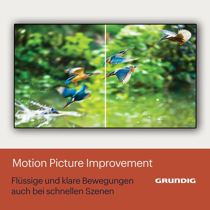 Grundig 50 VOE 84 Q Fernseher 50 Zoll (126 Cm) QLED TV, VPI 1800, Google TV, 4K UHD, Dolby Vision, HDR10+, Motion Picture Improvement, Chromecast Built-In, Bluetooth, Smart TV, Schwarz