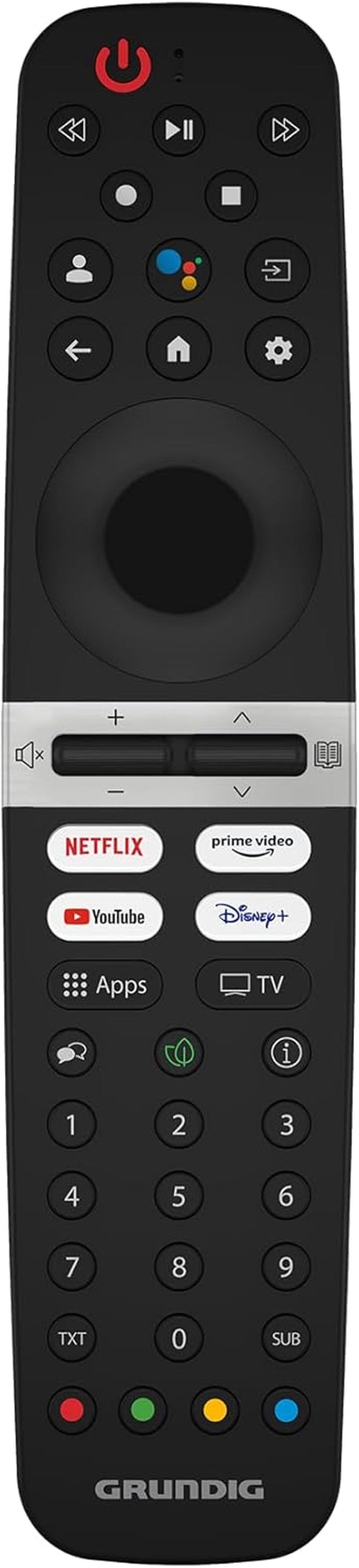 Grundig 50 VOE 84 Q Fernseher 50 Zoll (126 Cm) QLED TV, VPI 1800, Google TV, 4K UHD, Dolby Vision, HDR10+, Motion Picture Improvement, Chromecast Built-In, Bluetooth, Smart TV, Schwarz