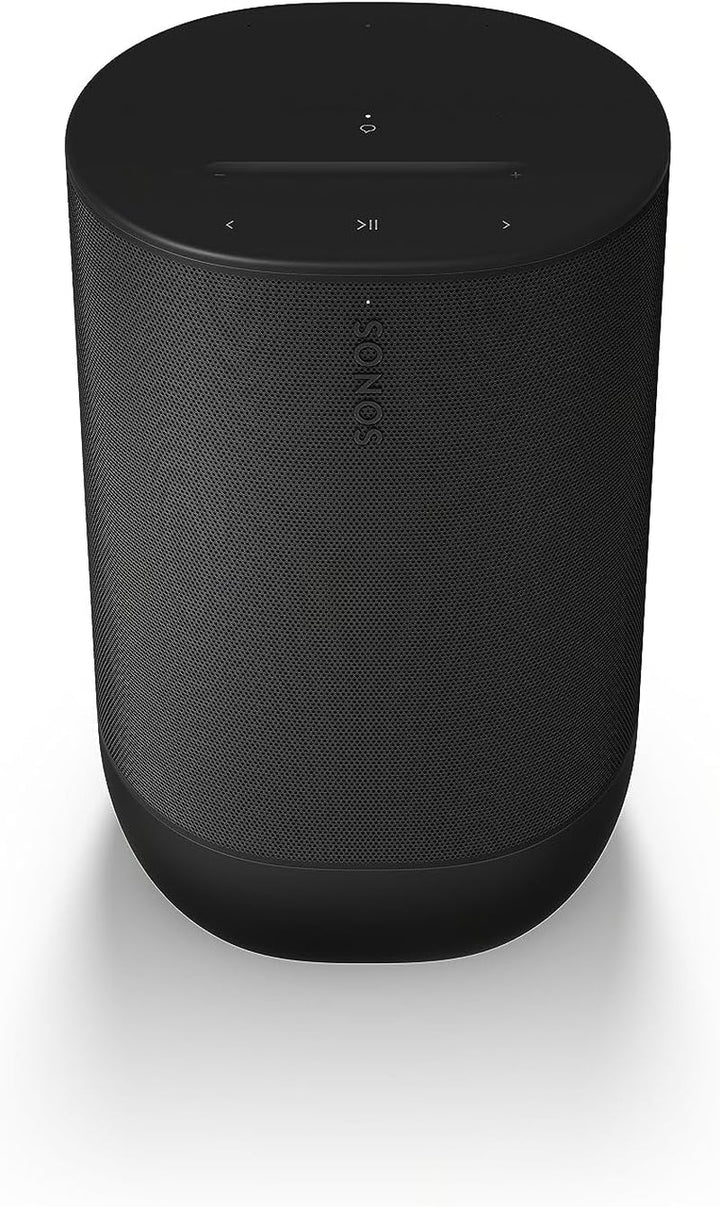 Sonos Move 2 | Difuzor WLAN portabil cu WLAN, Bluetooth, compatibil cu Amazon Alexa, autonomie de cel puțin 24 de ore și stație de încărcare wireless - Alb
