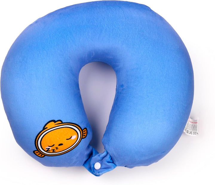 Puckator Swapseazzz Adoramals ocean clownfish 2-in-1 pernă de călătorie și jucărie moale