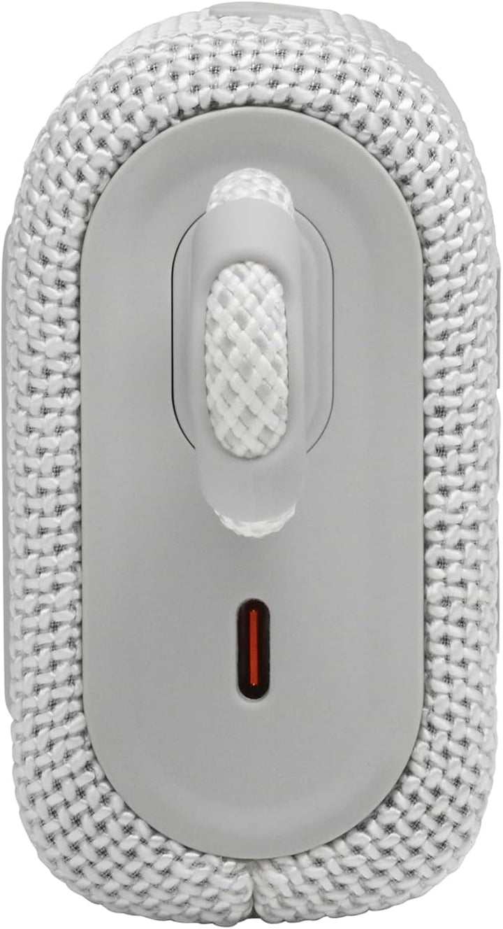 Difuzor Bluetooth mic JBL GO 3 - Alb - Difuzor portabil, rezistent la apă, pentru deplasări - Timp de redare de până la 5 ore cu o singură încărcare a bateriei