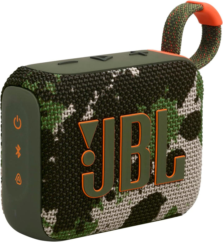 JBL Go 4 - Albastru - Boxă portabilă Bluetooth cu sunet JBL Pro, bas profund și funcție Playtime Boost - rezistentă la apă și praf - 7 ore de funcționare