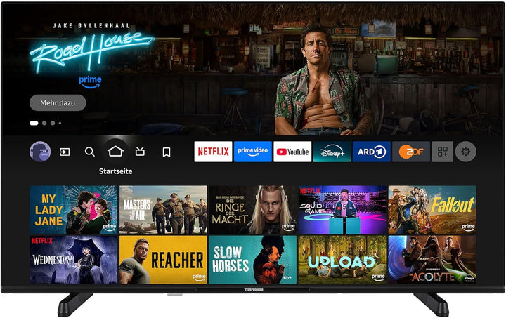 TELEFUNKEN 50 Zoll Fernseher Fire TV (4K UHD Smart TV, HDR Dolby Vision, Dolby Atmos, Triple-Tuner) XU50FO754S