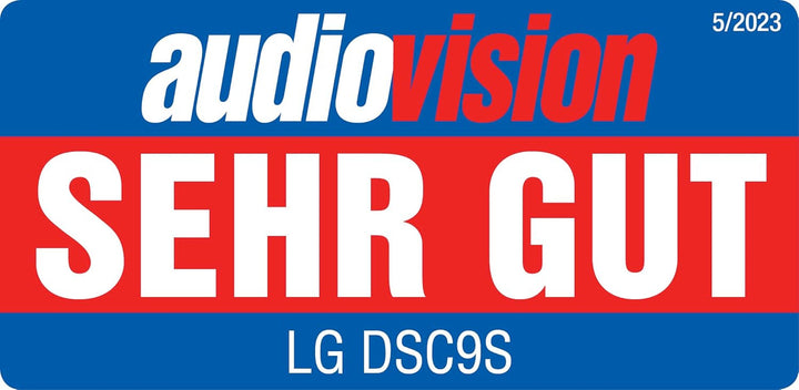 LG DSC9S 3.1.3 Soundbar (400W) Mit Kabellosem Subwoofer (Dolby Atmos, HDMI, Bluetooth), Schwarz [Modelljahr 2023]