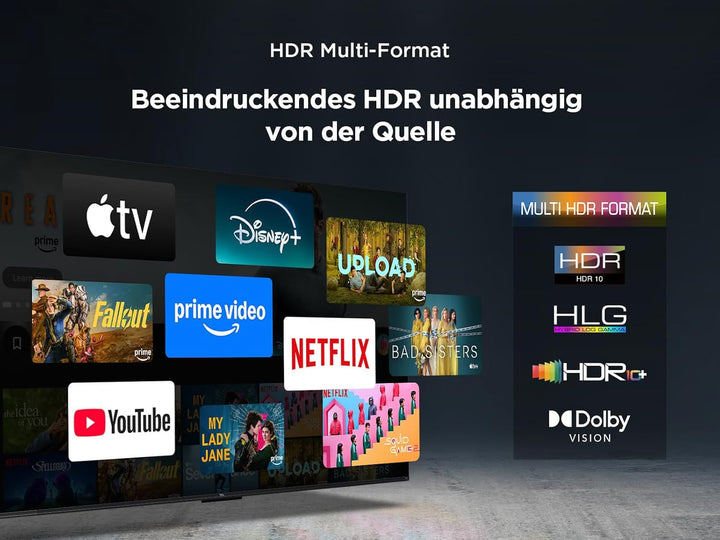 TCL 43T6C 43 Zoll QLED 4K HDR Fernseher, Smart Fire TV Mit Dolby Vision & Atmos, HDR10+, Sprachbefehl Funktion & Ask Alexa