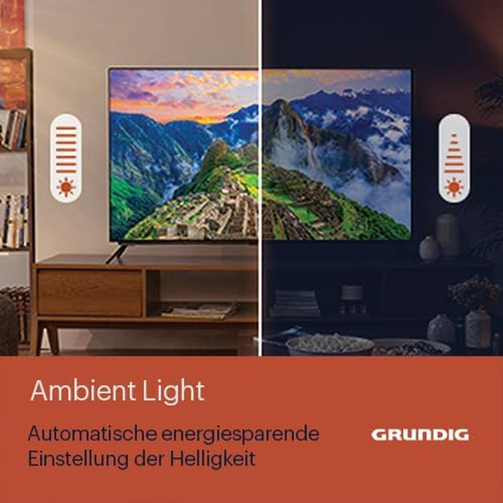 Grundig 50 VOE 84 Q Fernseher 50 Zoll (126 Cm) QLED TV, VPI 1800, Google TV, 4K UHD, Dolby Vision, HDR10+, Motion Picture Improvement, Chromecast Built-In, Bluetooth, Smart TV, Schwarz