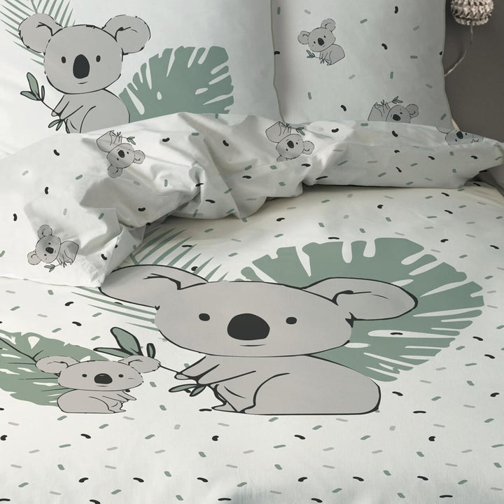 Kinder Bettwäsche Set 135X200 80X80 Cm · Koala, Weich, Hochwertig & Hautfreundlich - Bettwäsche Für Mädchen, Jungen · 100% Baumwolle