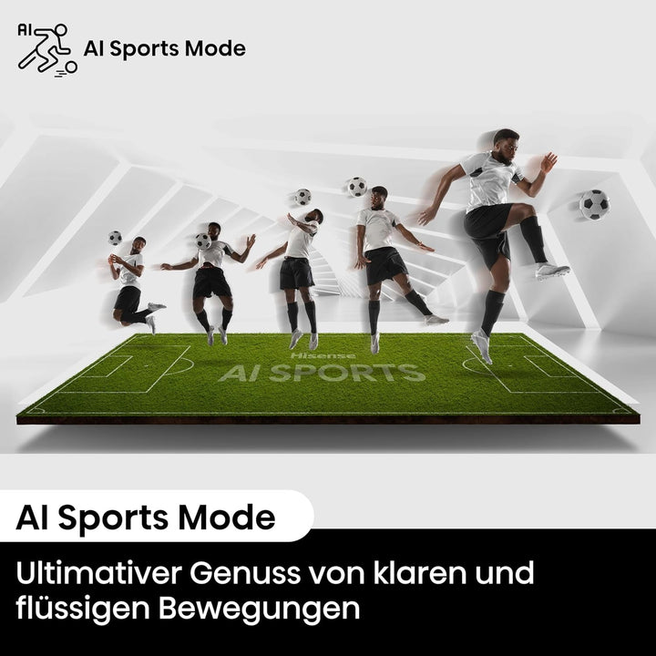 Hisense 50E7NQ 126 Cm (50 Zoll) Fernseher, 4K UHD, QLED, HDR10, HDR10+ Decoding, HLG, Dolby Vision Atmos, 60Hz Panel, Smooth Motion, Bluetooth, Alexa Built-In, VIDAA Voice, Schwarz [2024]