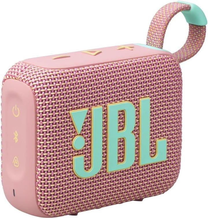 JBL Go 4 - Albastru - Boxă portabilă Bluetooth cu sunet JBL Pro, bas profund și funcție Playtime Boost - rezistentă la apă și praf - 7 ore de funcționare