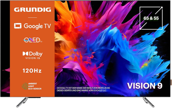 Grundig 50 VOE 84 Q Fernseher 50 Zoll (126 Cm) QLED TV, VPI 1800, Google TV, 4K UHD, Dolby Vision, HDR10+, Motion Picture Improvement, Chromecast Built-In, Bluetooth, Smart TV, Schwarz