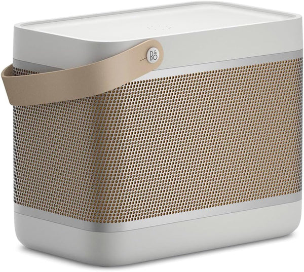 Bang & Olufsen Beolit 20 - Boxă portabilă Bluetooth portabilă fără fir, puternică, cu sunet la 360 de grade și stație de încărcare Qi integrată - Grey Mist