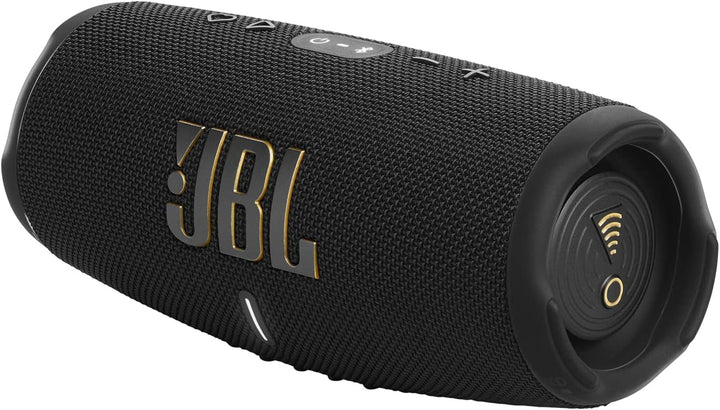 JBL Charge 5 Wifi - Difuzor wireless cu Bluetooth și Wifi - rezistent la apă și praf - Powerbank integrat - autonomie de până la 20 de ore - negru