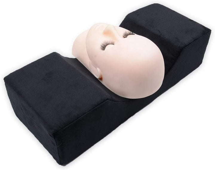 Whiteswan extensie gene, ergonomic, curbat, suport din spumă de memorie, cameră de zi, pernă, gât, gene, frumusețe, pernă de machiaj, pernă de dormit, suport pentru gât