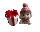 Set of 2 edible sugar paste decorations, Emotion of gifts, girls