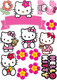 Imagine comestibila, vafa sau icing, format A4, Hello Kitty - Naty Shop 