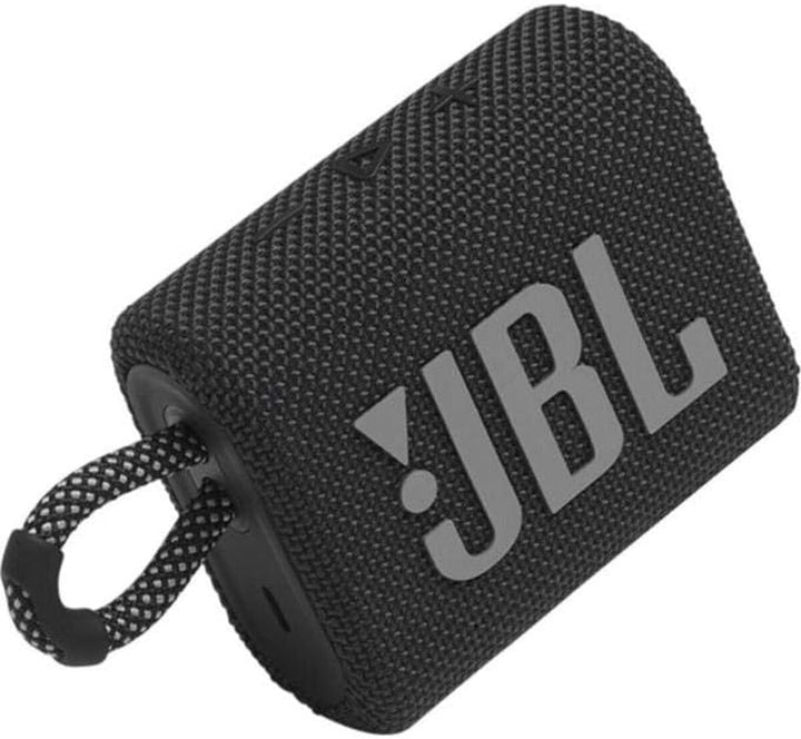 Difuzor Bluetooth mic JBL GO 3 - Alb - Difuzor portabil, rezistent la apă, pentru deplasări - Timp de redare de până la 5 ore cu o singură încărcare a bateriei