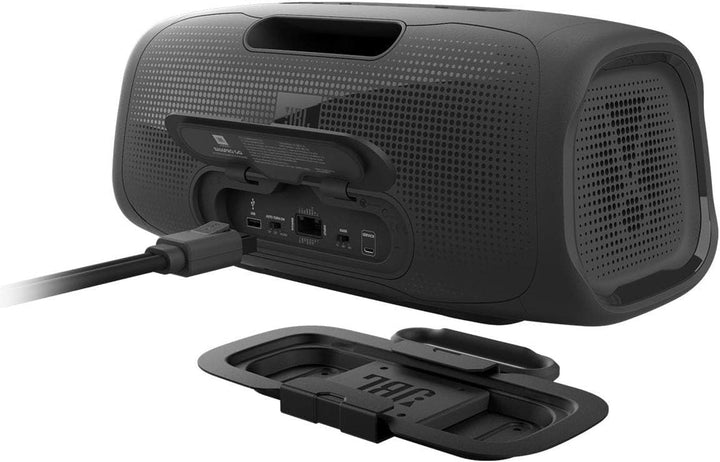 JBL BASSPRO Go - 2 în 1: Subwoofer activ pentru mașină și difuzor de petrecere Bluetooth de 200 Watt într-unul singur - poate fi utilizat în mașină și lângă ea, negru