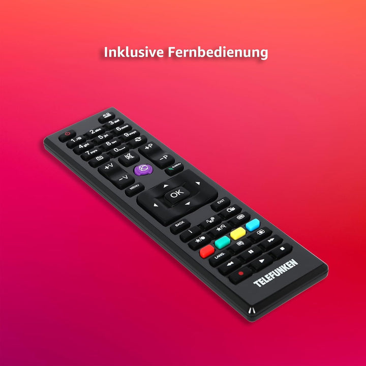 Telefunken XH32N750M Fernseher 32 Zoll Hd-Ready LED TV Mit 80 Cm Bildschirmdiagonale Und Integriertem Triple-Tuner, Schwarz