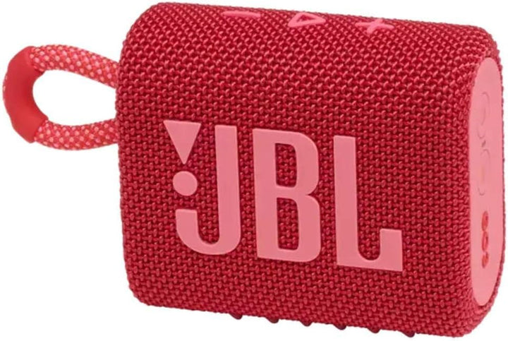 Difuzor Bluetooth mic JBL GO 3 - Alb - Difuzor portabil, rezistent la apă, pentru deplasări - Timp de redare de până la 5 ore cu o singură încărcare a bateriei