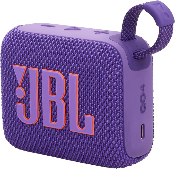 JBL Go 4 - Albastru - Boxă portabilă Bluetooth cu sunet JBL Pro, bas profund și funcție Playtime Boost - rezistentă la apă și praf - 7 ore de funcționare