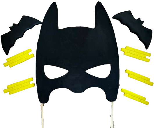 Set of 8 edible sugar decorations, Batman