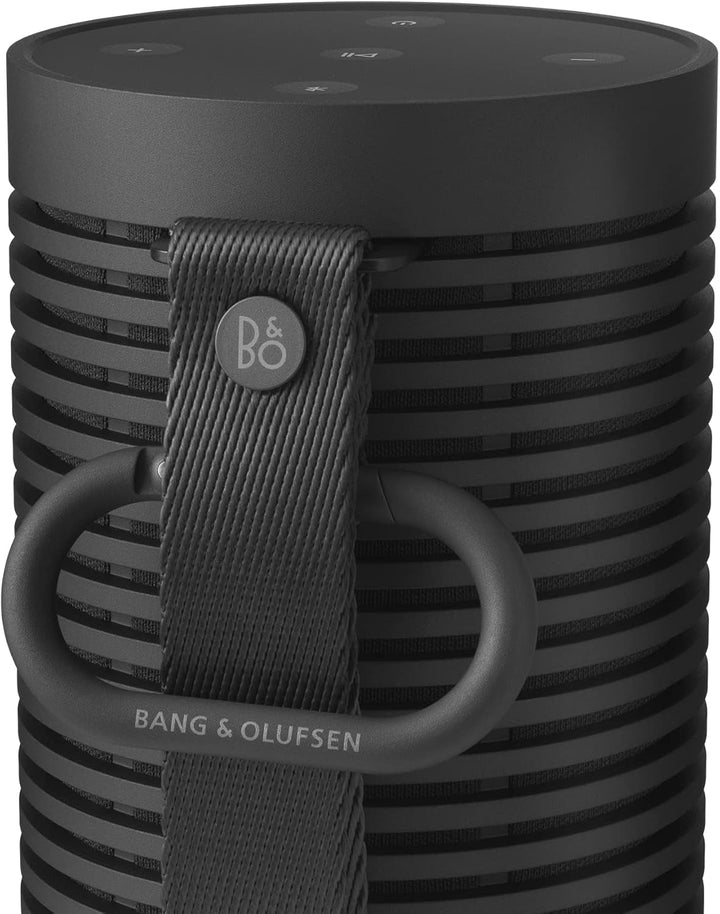 Bang & Olufsen Beosound Explore - Bluetooth portabil fără fir pentru exterior, casă și călătorie, baterie cu autonomie de 27 de ore, difuzor rezistent la apă 360° + cablu de încărcare USB-C - negru antracit
