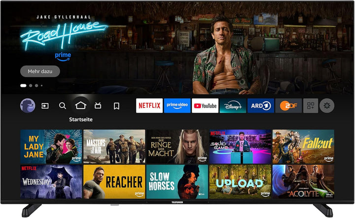 TELEFUNKEN 50 Zoll Fernseher Fire TV (4K UHD Smart TV, HDR Dolby Vision, Dolby Atmos, Triple-Tuner) XU50FO754S