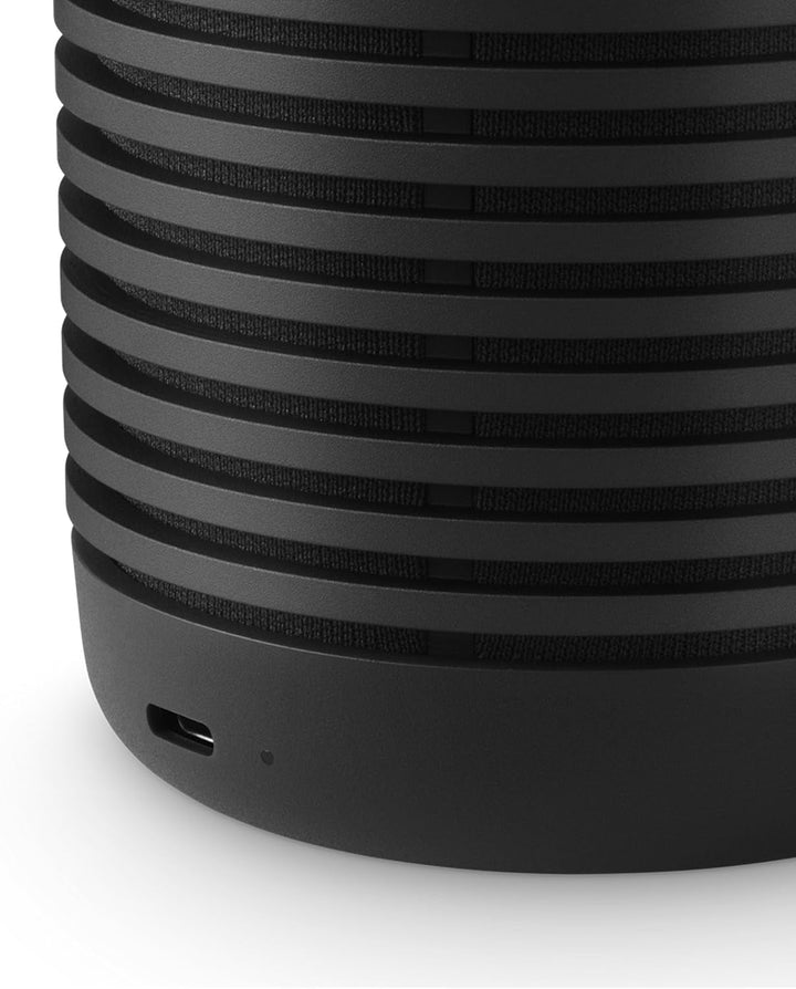 Bang & Olufsen Beosound Explore - Bluetooth portabil fără fir pentru exterior, casă și călătorie, baterie cu autonomie de 27 de ore, difuzor rezistent la apă 360° + cablu de încărcare USB-C - negru antracit