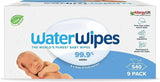 Waterwipes Plastikfreie, Originale Reinigungstücher Für Babys, 540 Stück (9 Packungen), 99,9 % Wasserbasierte Reingugnstücher, Unparfümiert Für Empfindliche Haut